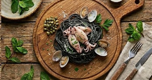 Паста з чорнилом каракатиці ★