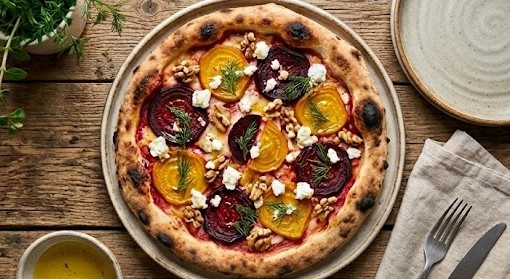 Піца з буряком та козячим сиром ★