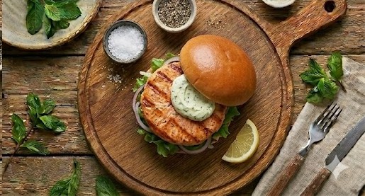 Бургер з лососем та лимоном ★