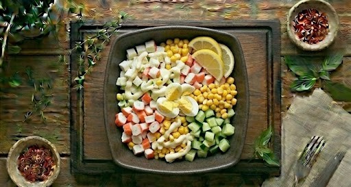 Салат з крабовими паличками