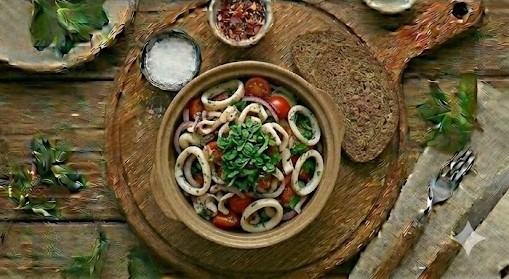 Салат з кальмарами