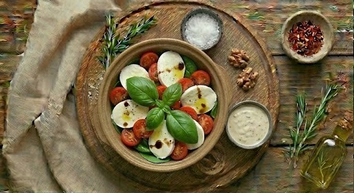 Салат з моцарелою та томатами