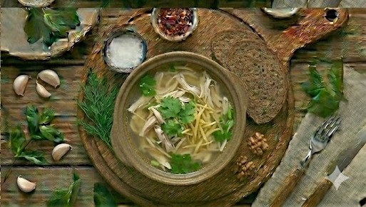 Суп з куркою та імбиром