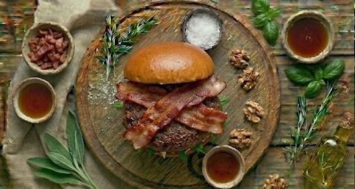 Бургер з беконом